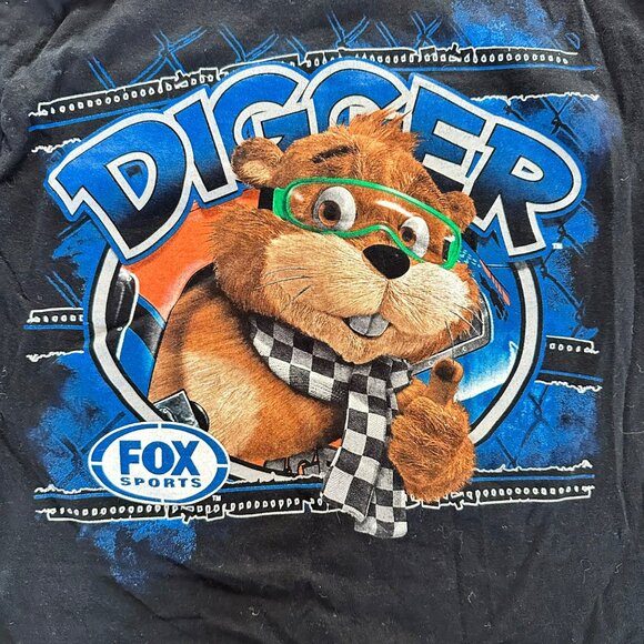 Chase Authentics NASCAR Digger Fox Sports Graphic Tee Black S 100% Cotton - Picture 7 of 7